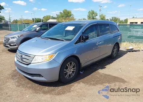 2013 Honda Odyssey Ex-L из США, поврежденный, VIN 5FNRL5H68DB052097